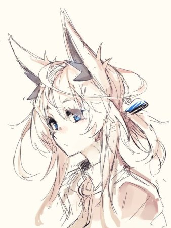 Аниме арты девушек с ушками
