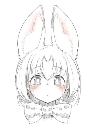 Нарисованных девочек с ушками