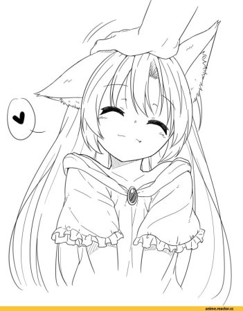 Раскраски аниме волчица и пряности