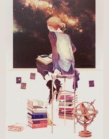 Девушка с книжкой арт