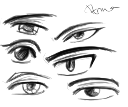 Аниме глаза мужские