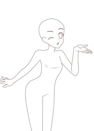 Раскраска аниме манекен