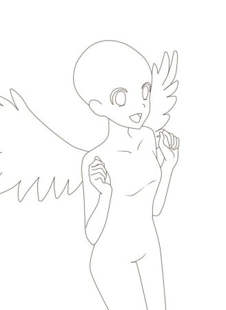 Манекены для рисования с крыльями