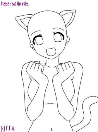 Манекены для рисования с ушками