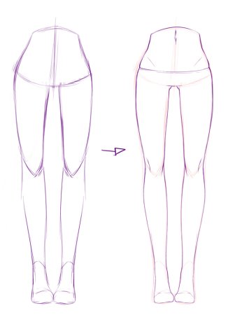 Женские ноги референс