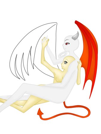 Манекены для рисования с крыльями