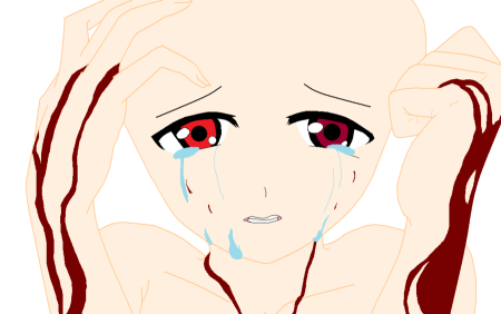 Плачущий манекен для рисования