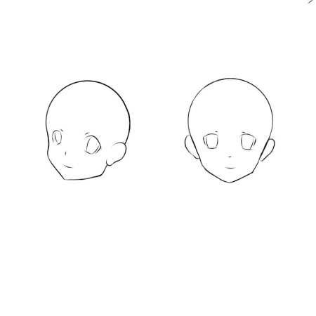Аниме лица для пейнт