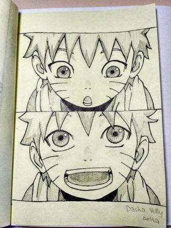 Скетчбук для рисования Наруто