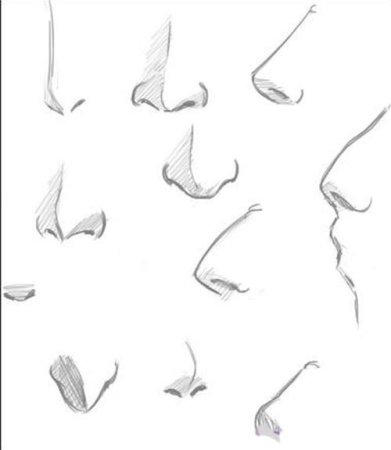 Нос для рисования аниме