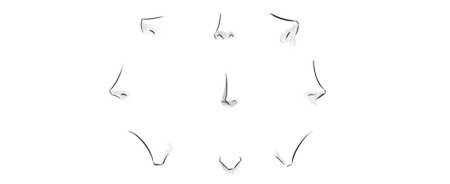 Аниме нос девушки