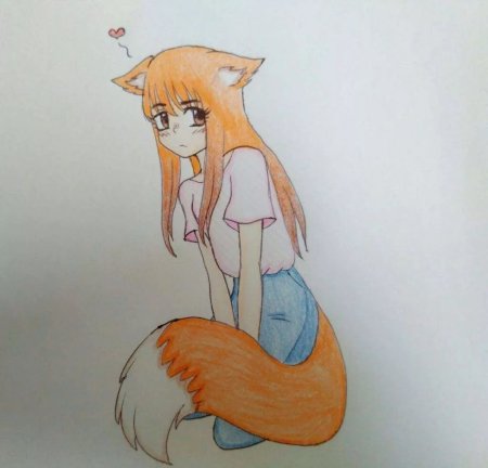 Лиса для срисовки