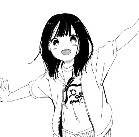 Аниме черно белое