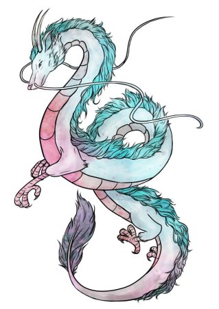 Хаку Унесенные призраками дракон