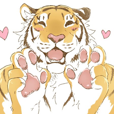 Тигр милый мультяшный