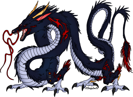 Сюаньлун черный дракон аниме