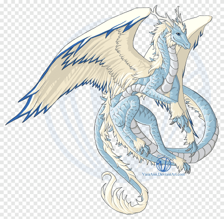 Китайский дракон с крыльями