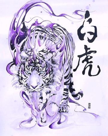 Бьякко белый тигр