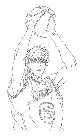 Баскетбол Куроко раскраска