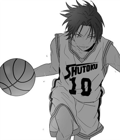 Аниме баскетбол Куроко чёрно белое