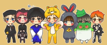 BTS Chibi персонажи