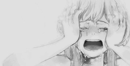 Грустное аниме со слезами