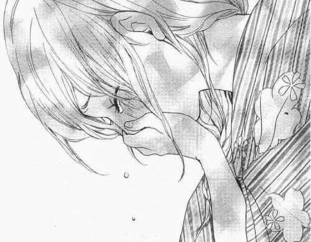 Аниме черно белое грусть