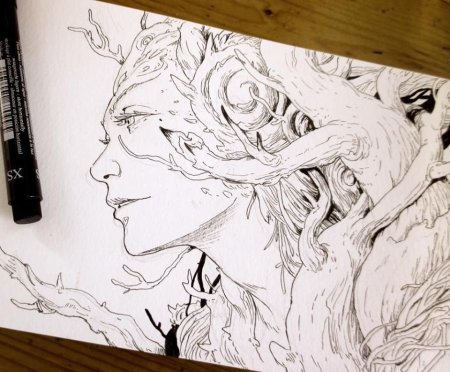 Тушь для рисования манги