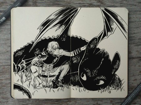 Беззубик в скетчбук