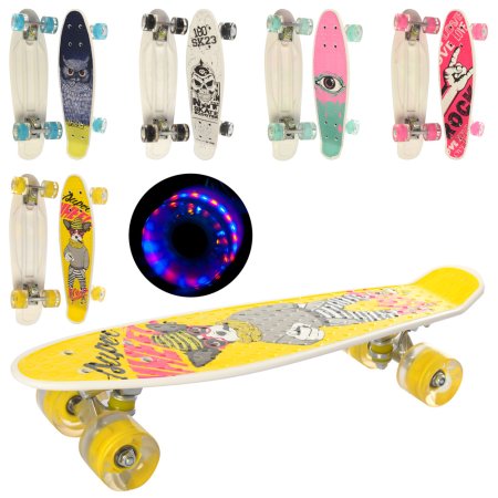 Пенни борд дека 65см, с ручкой