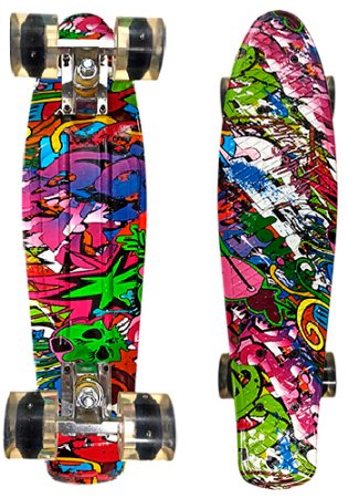 Пенни борд Lboard 22 Blue Fire