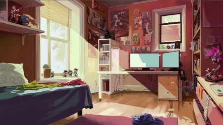 Аниме комната для девочки