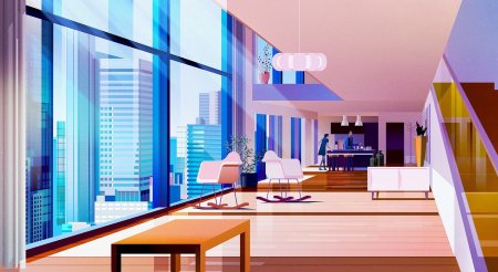 Векторный фон квартира