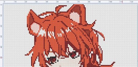 Вышивка аниме