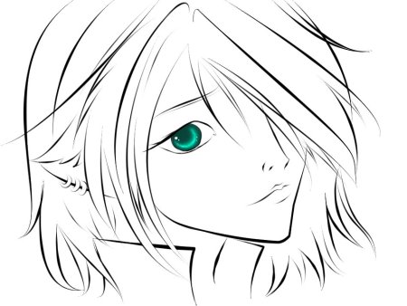 Аниме лицо обводка