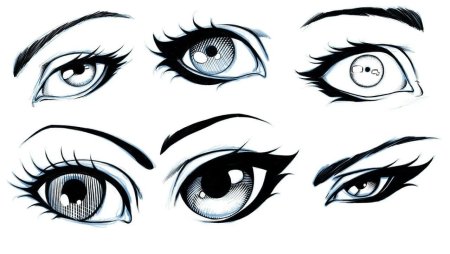 Глаза для рисования аниме