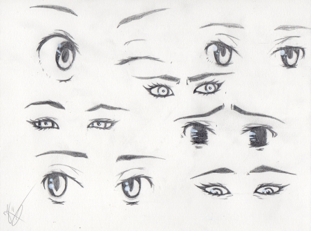 Глаза для рисования аниме