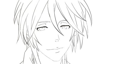 Аниме картинки раскраски парни