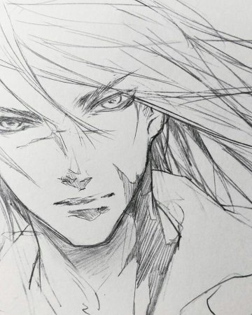 Аниме лицо парня