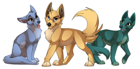 Аниме собаки