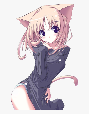Аниме девушки кошки