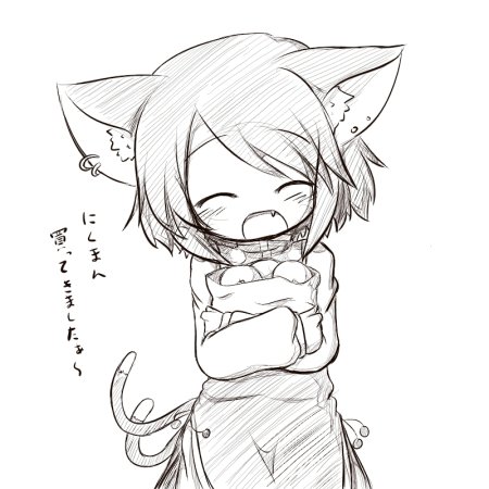 Неко карандашом