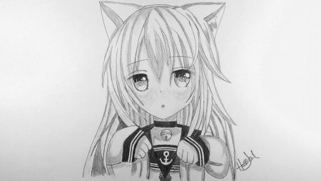 Аниме девочки кошечки