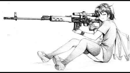 Аниме девушки с оружием