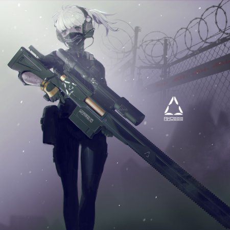 Снайперская винтовка аниме