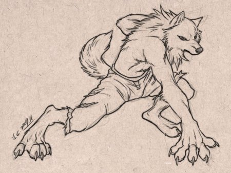 Вервольф референс позы