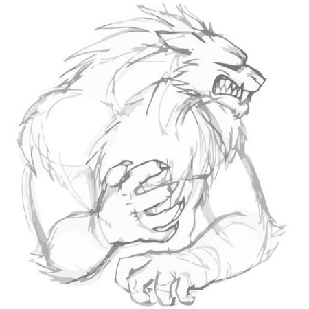 Оборотень для срисовки