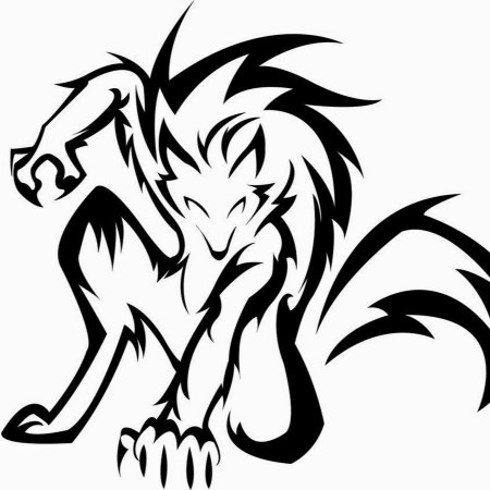 Знак оборотня тату