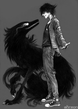 Получеловек полуволк аниме