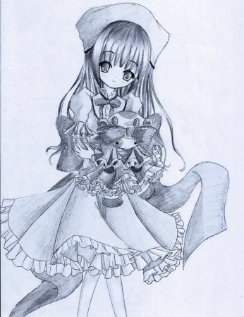 Рисовать куклу аниме